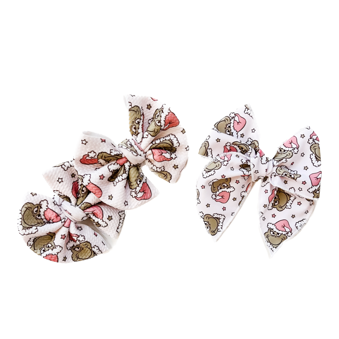Grinch Hair Bows