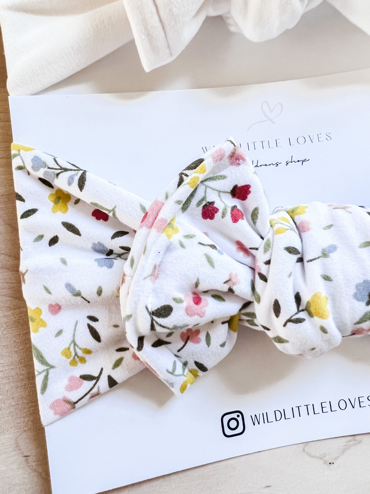 Baby bow headband set
