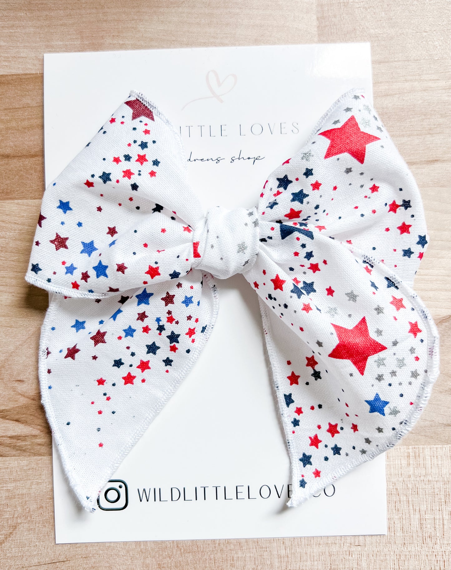 Red, White, Blue Star Bow