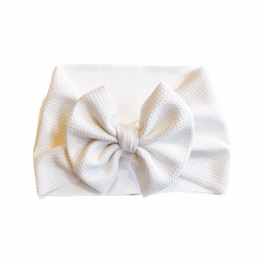 White Bow Headband