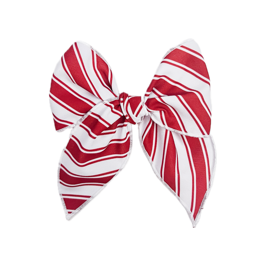 Red & White Striped Christmas Boe