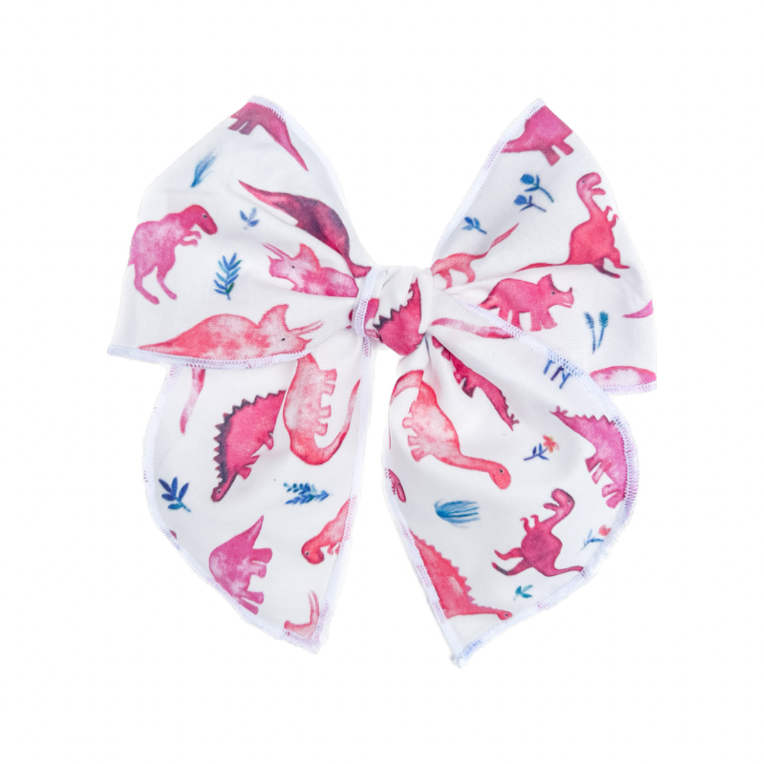 Pink Dinos Fable Bow
