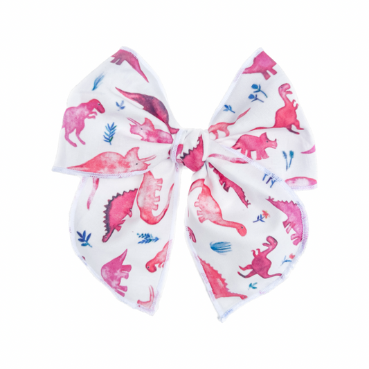 Pink Dinos Fable Bow